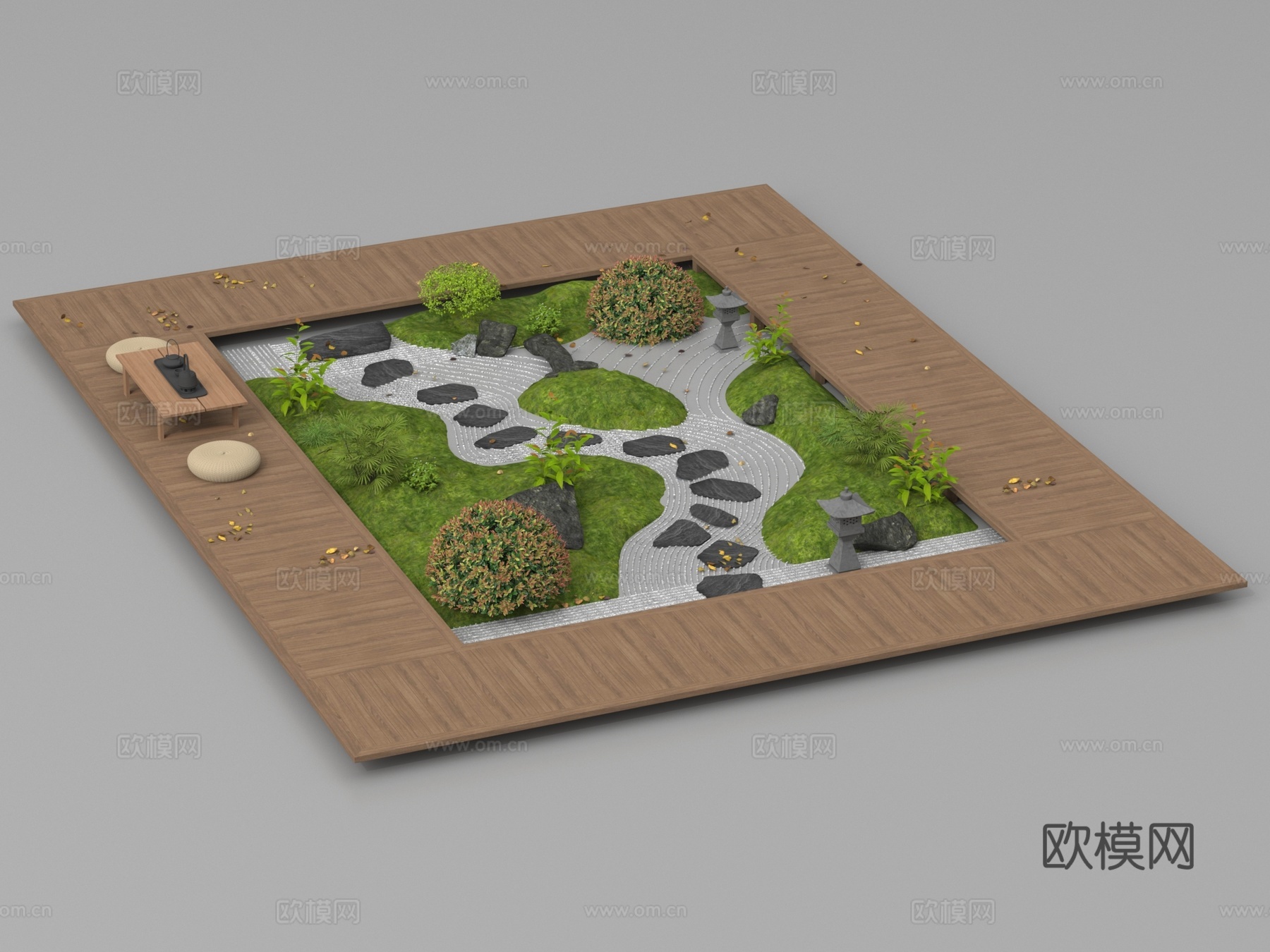 庭院景观 景观小品3d模型