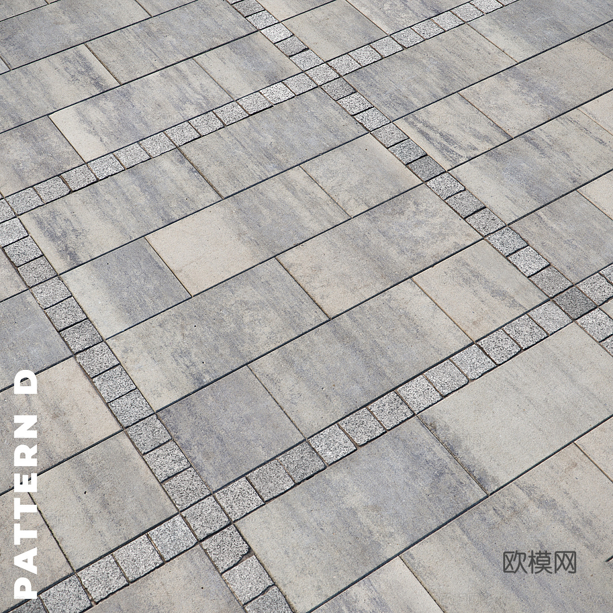 铺路石3d模型