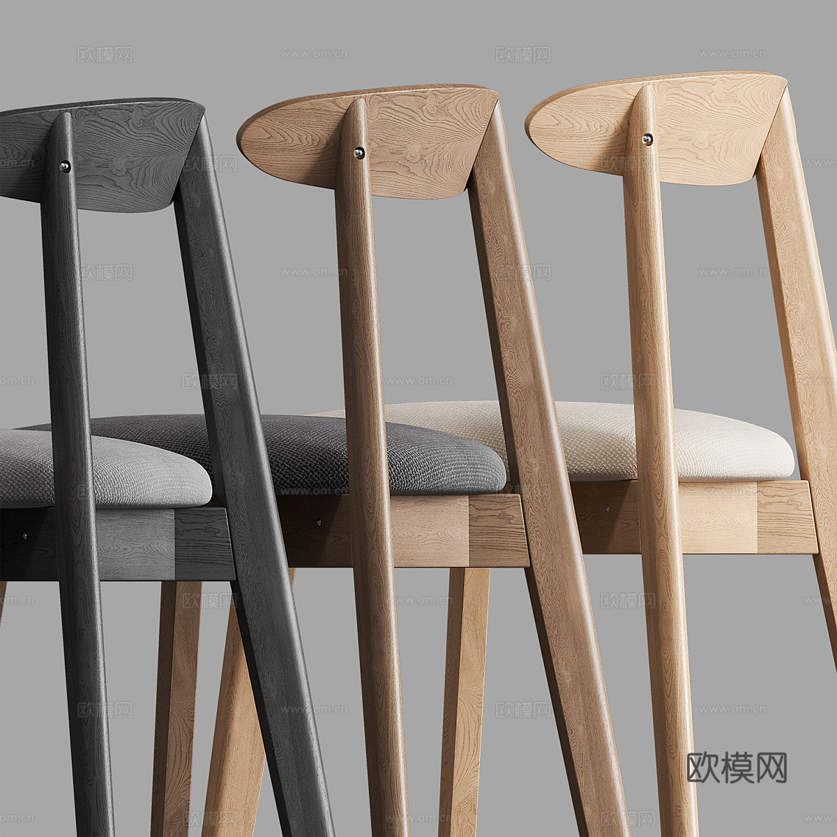 新中式单椅3d模型