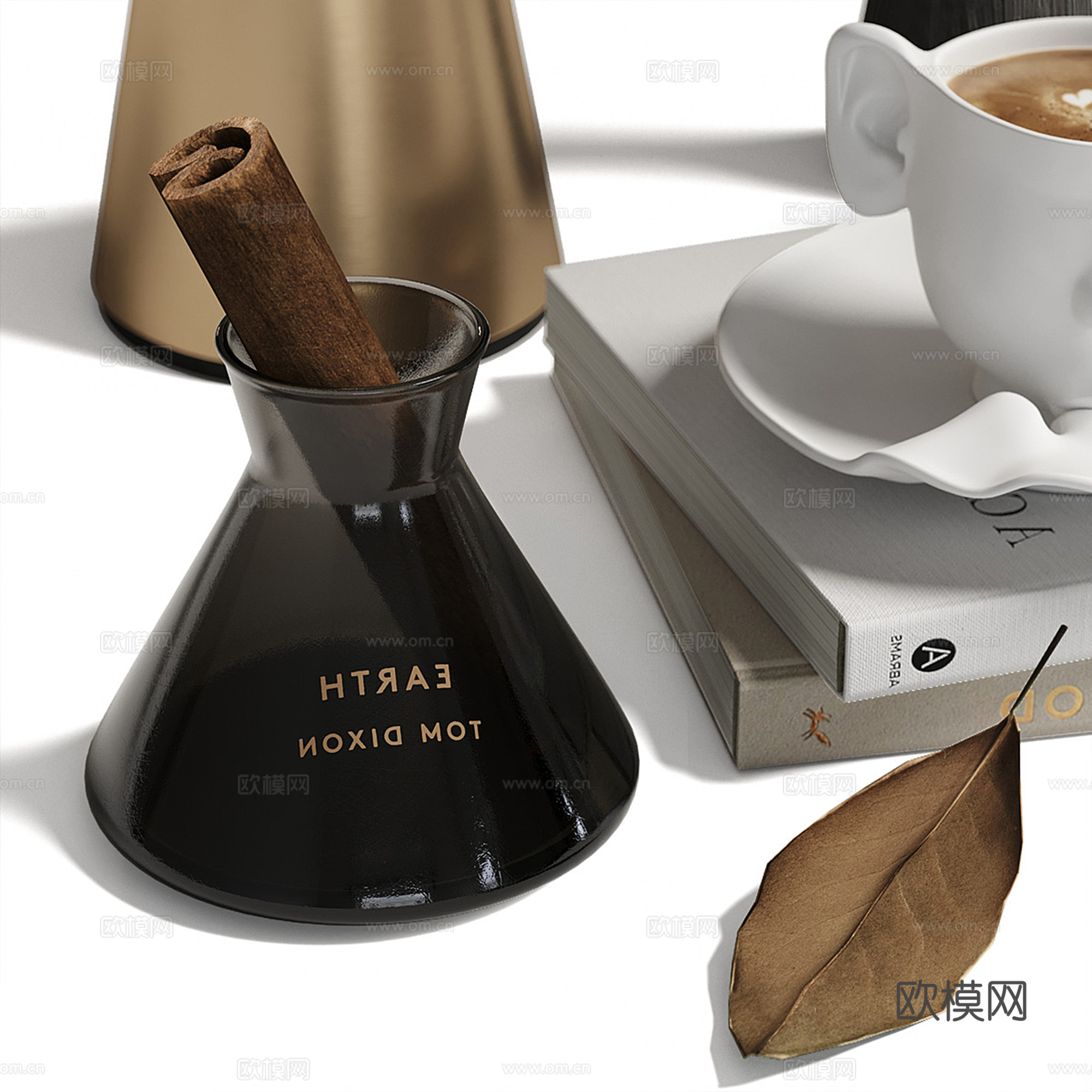 现代饰品摆件组合su模型