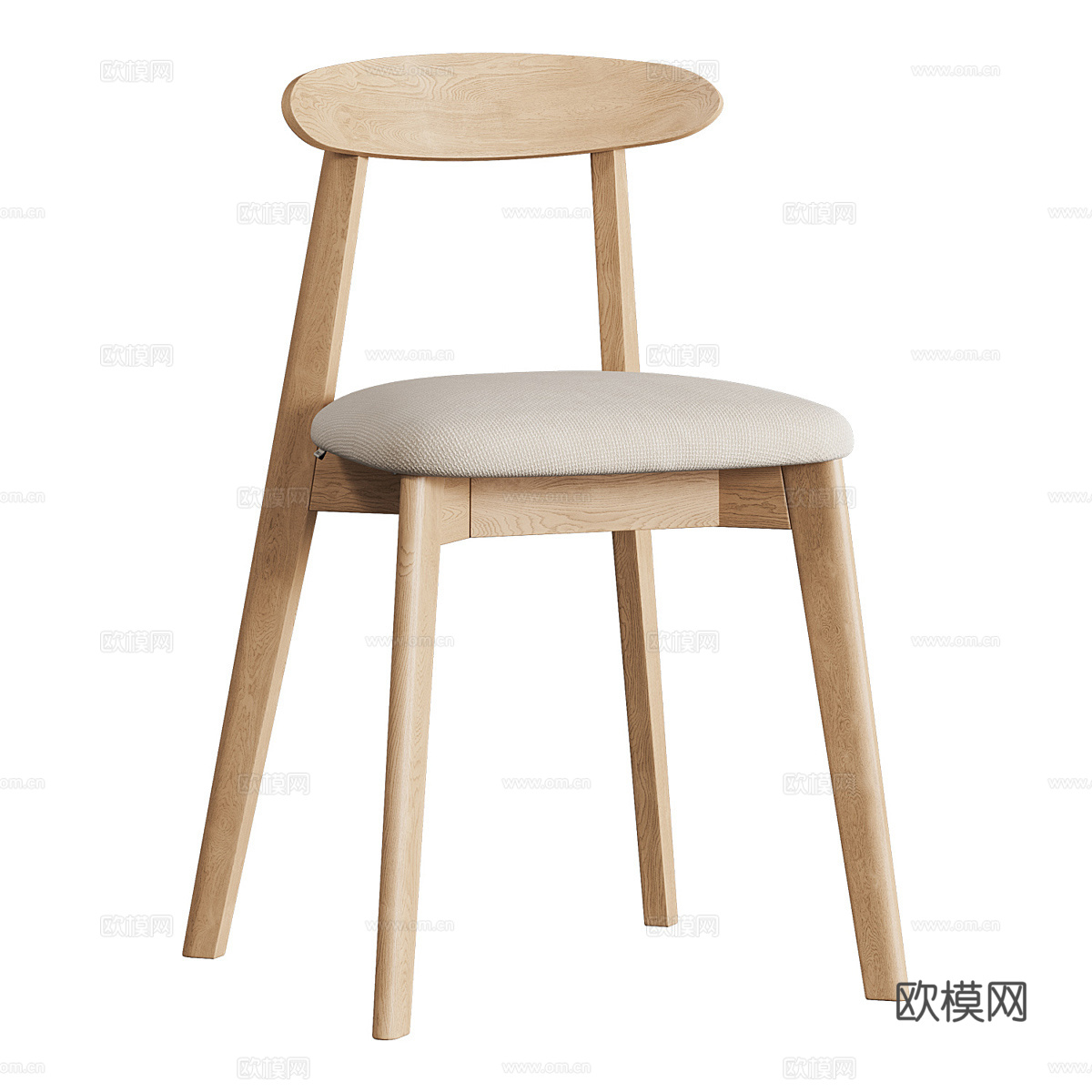 新中式单椅3d模型