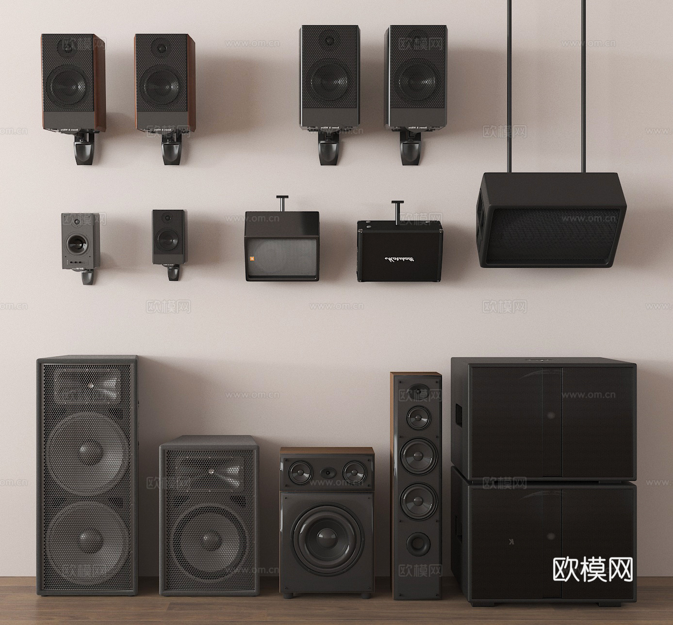 音响 音箱3d模型
