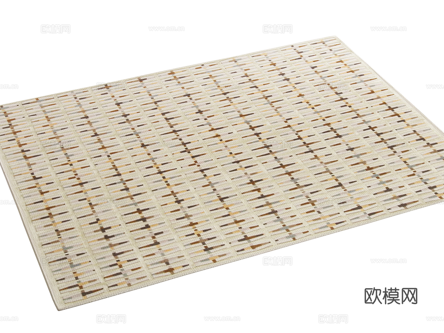 现代地毯3d模型下载