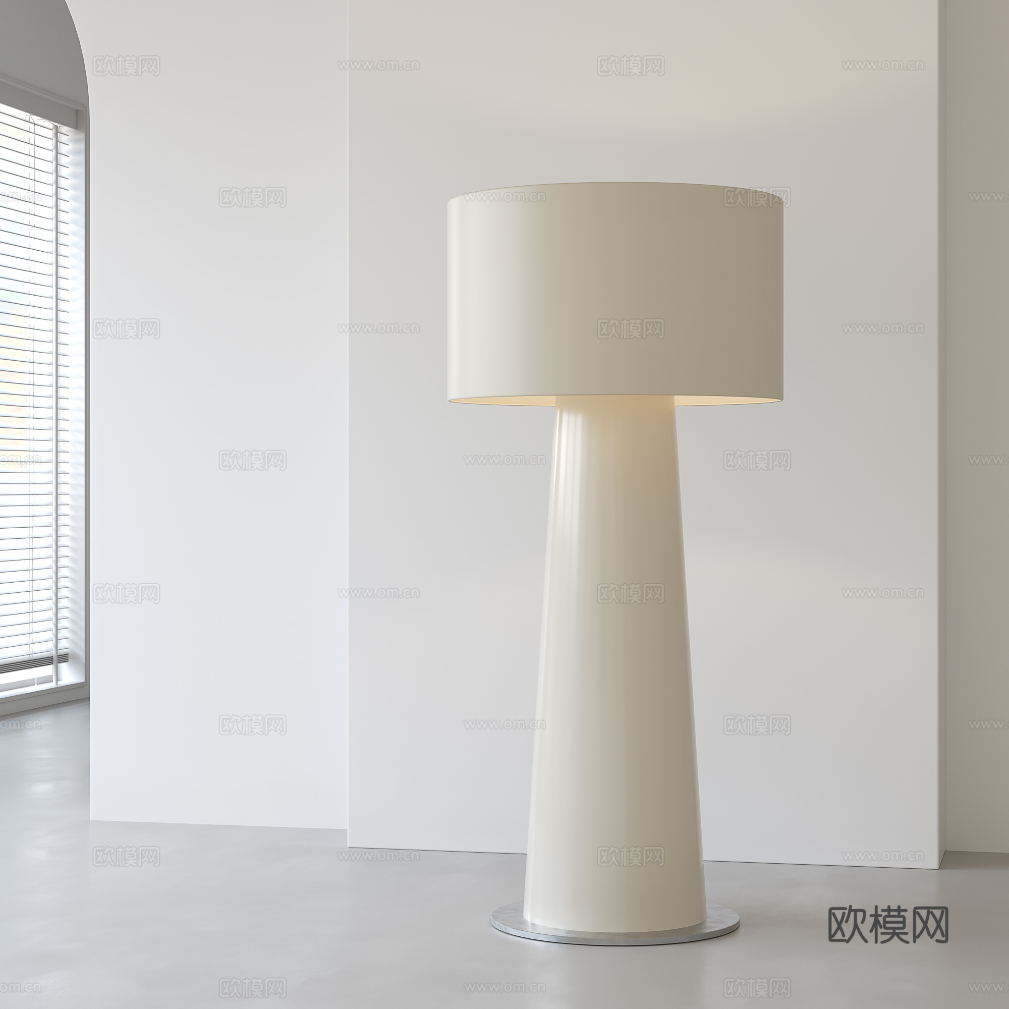 现代极简落地灯3d模型