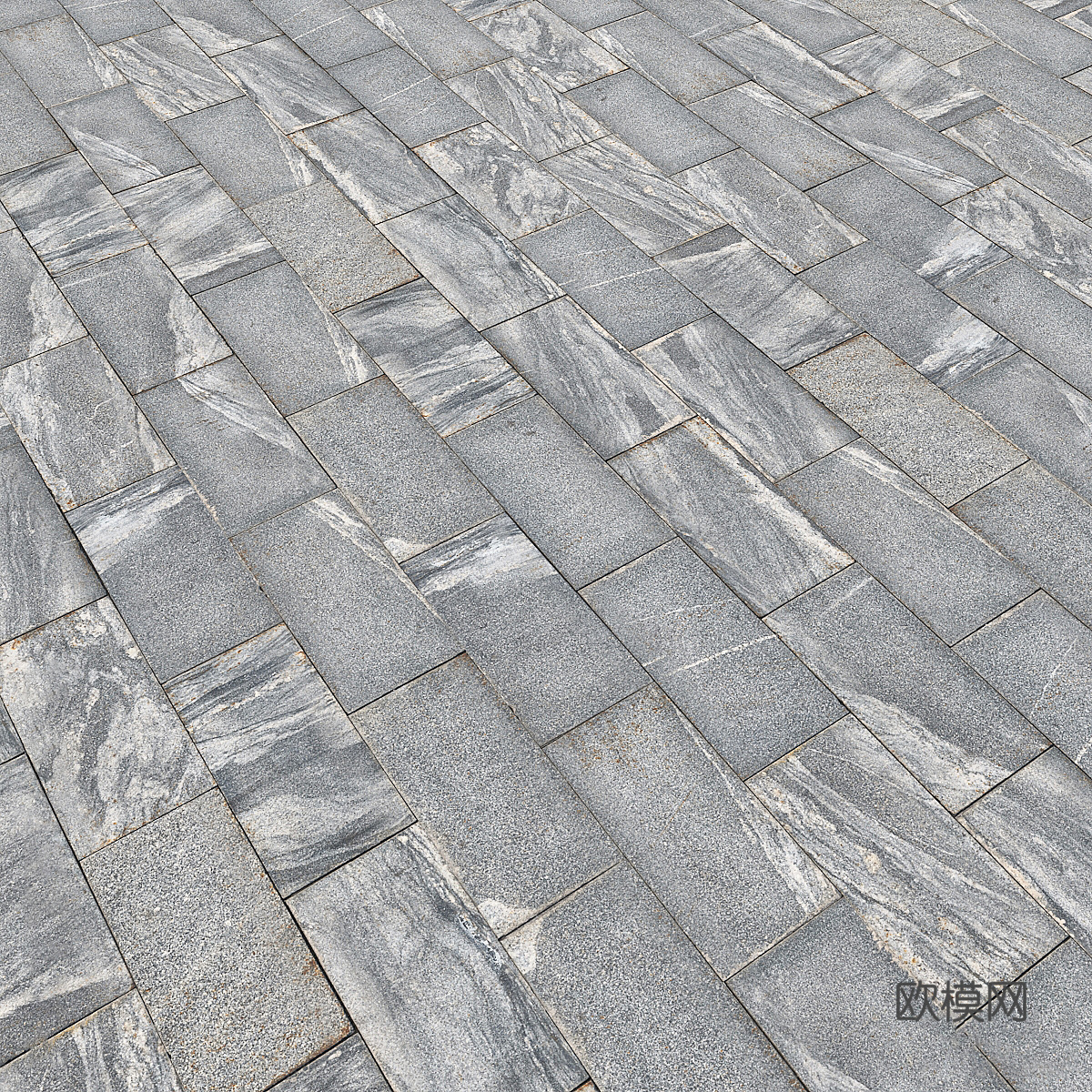 户外砖 广场砖 广场铺路3d模型