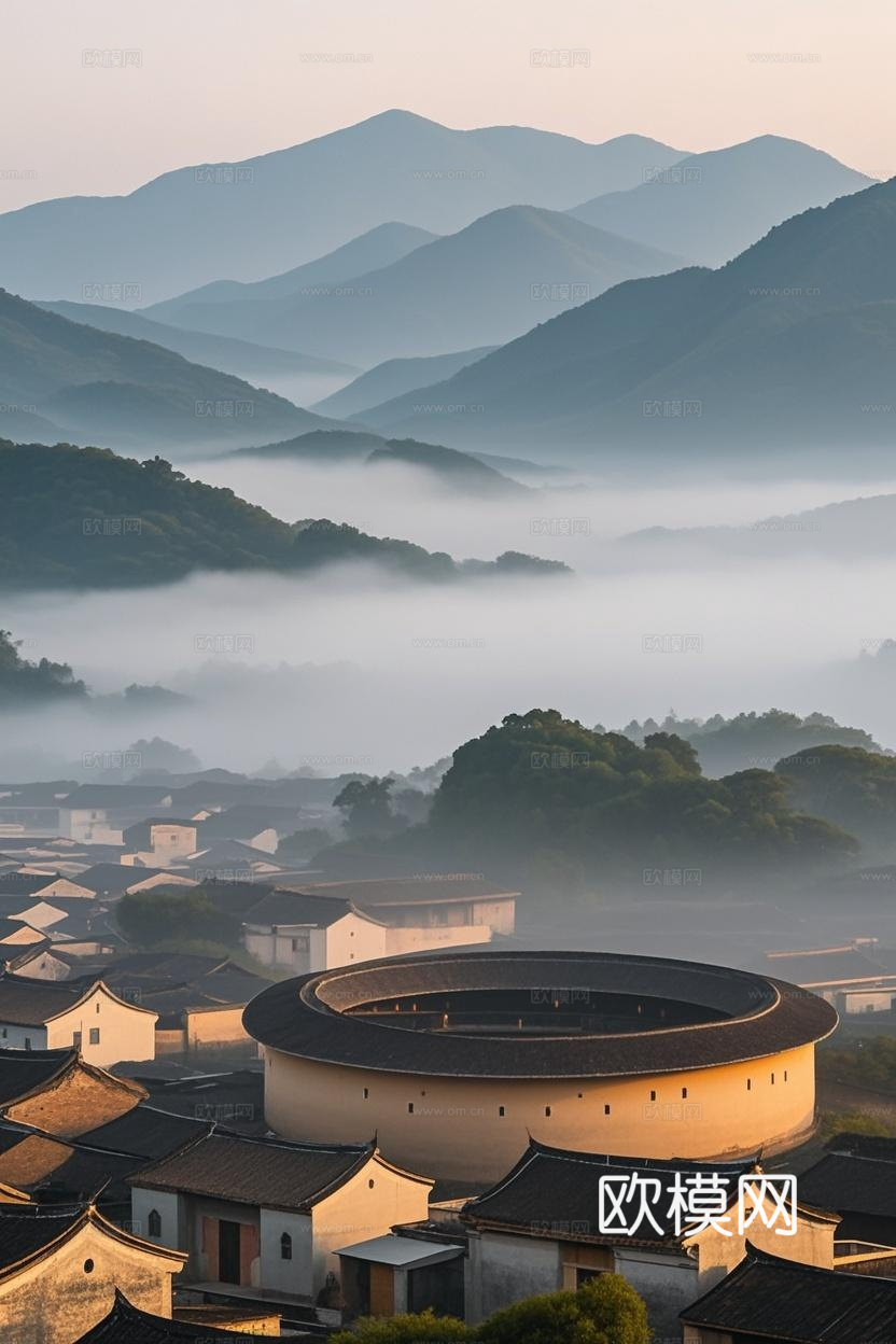 客家围龙屋壁纸