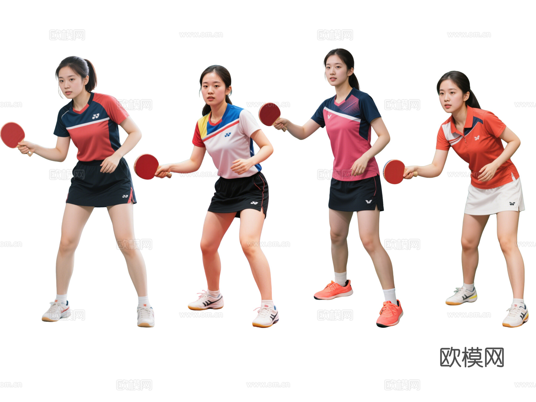 PS免抠运动人 乒乓球人物 乒乓球运动 乒乓球美女 运动人物