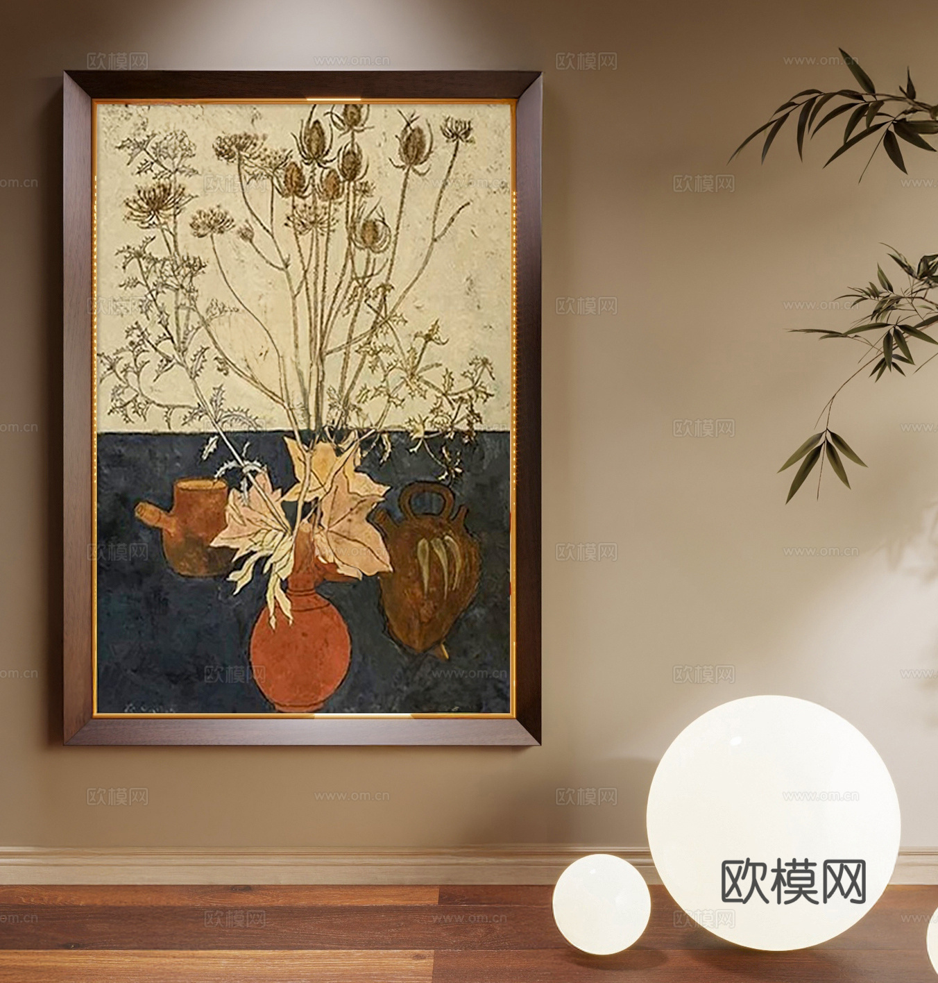 法式美式挂画 女孩房挂画 书房挂画 茶室挂画 客厅挂画 玄关3d模型