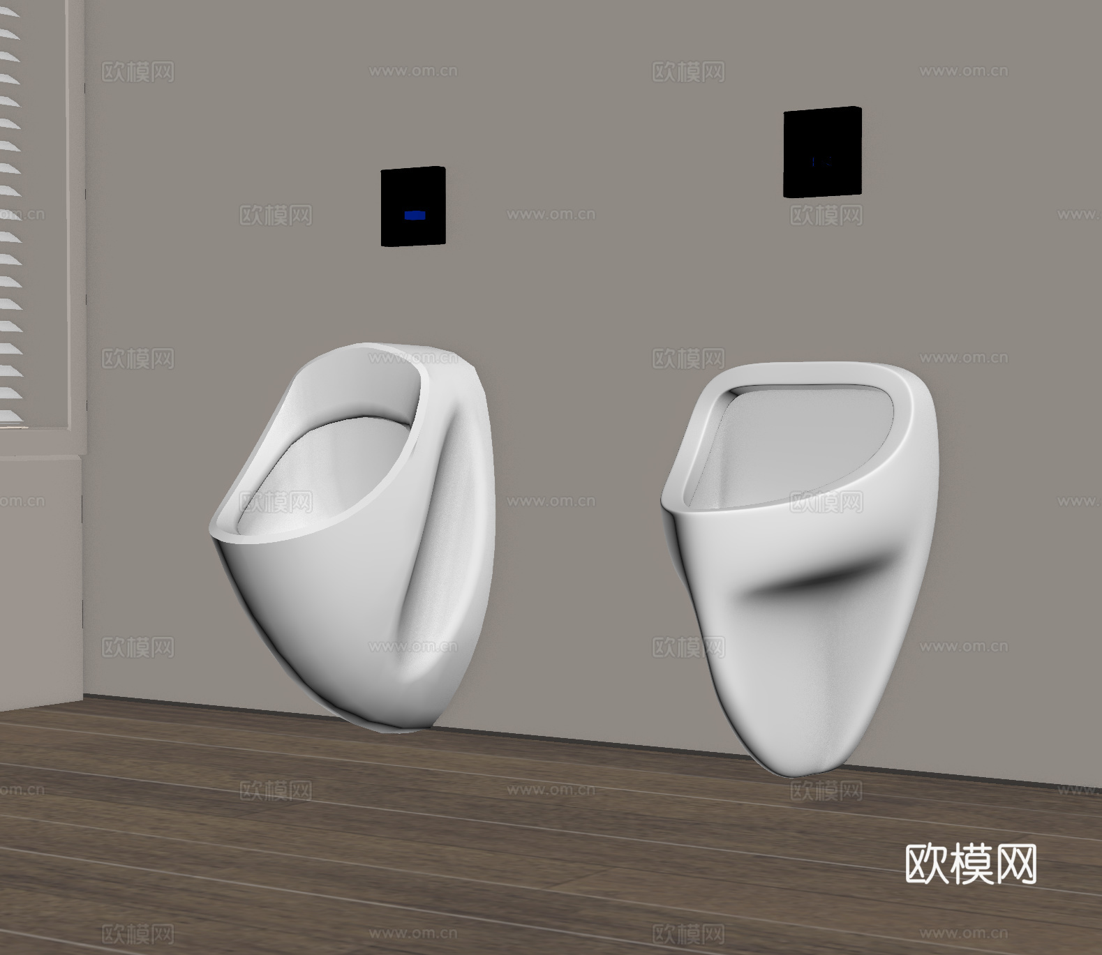 小便斗 小便池 小便器 尿斗su模型