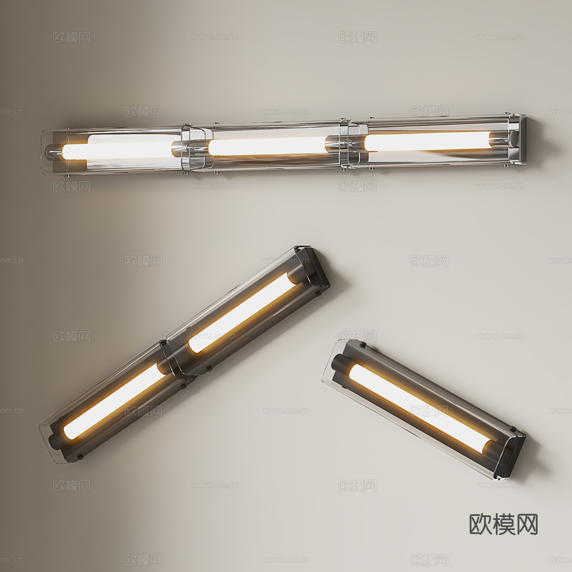现代壁灯 包豪斯壁灯 极简壁灯 走廊过道壁灯 背景墙壁灯su模型