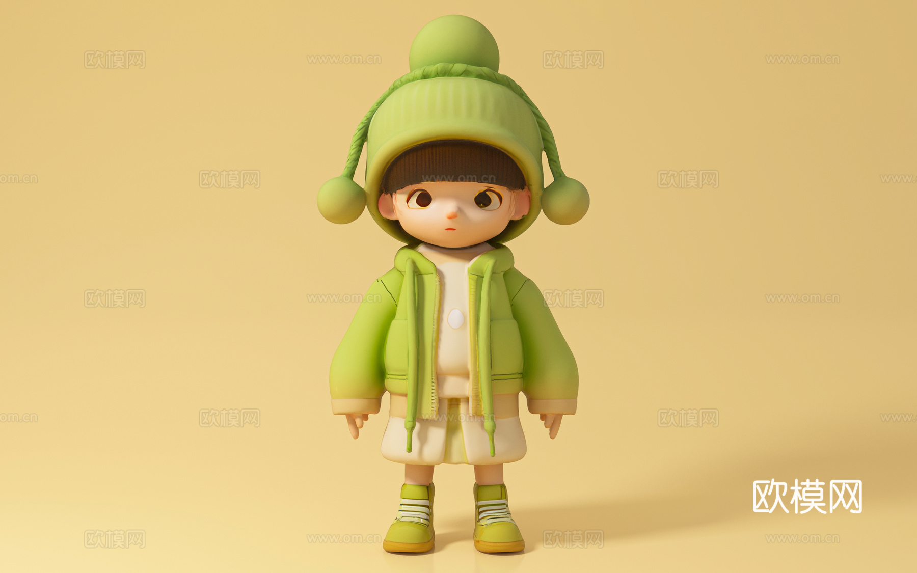 卡通人物 小孩 孩子 男孩 女孩 唯美动漫美陈 手办 摆件3d模型