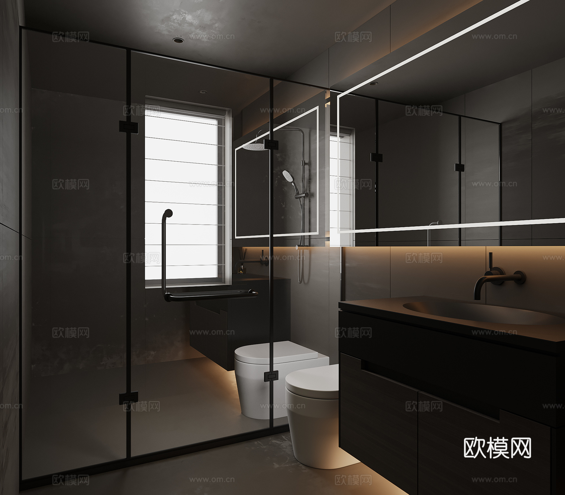 意式卫生间3d模型