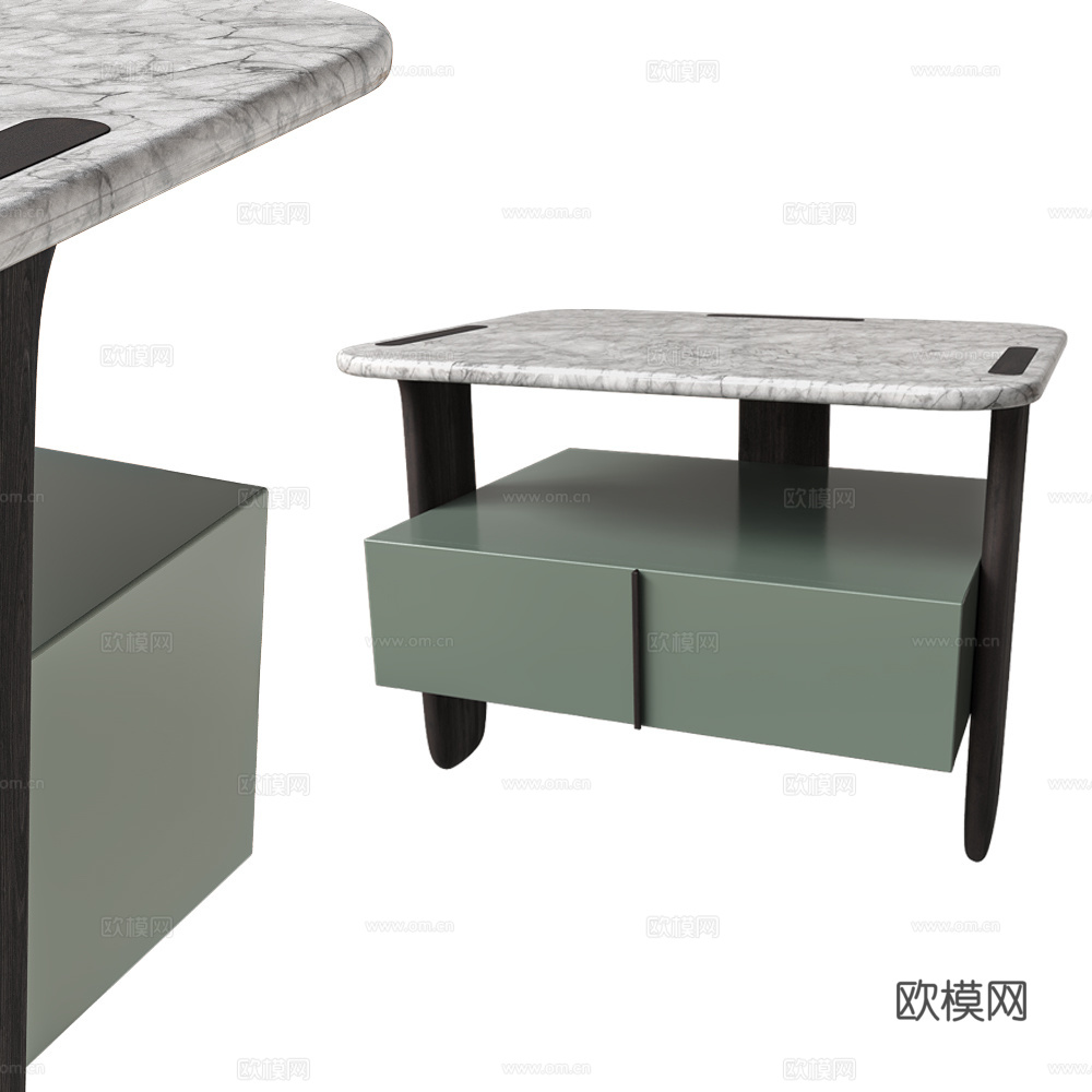 床头柜3d模型下载