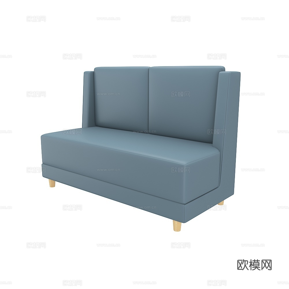 餐饮卡座3d模型