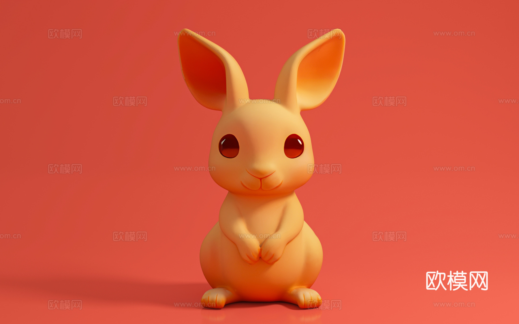 卡通兔子 小兔子 兔 家禽 动漫 雕塑 美陈 手办 摆件 道3d模型
