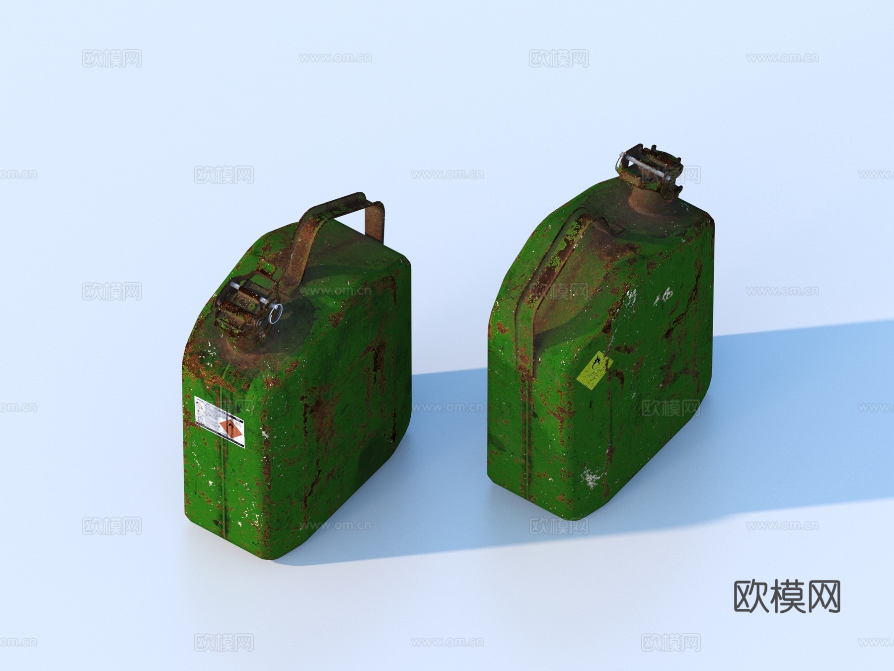 油罐 铁罐 铁桶 油桶3d模型