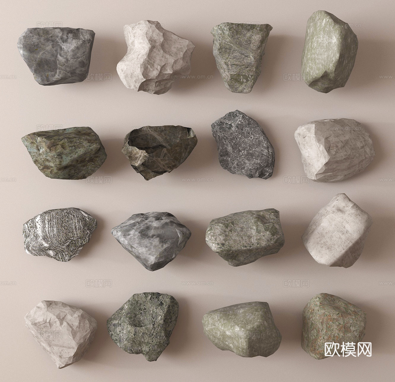 石头 岩石 石块 赏石 怪石 奇石su模型