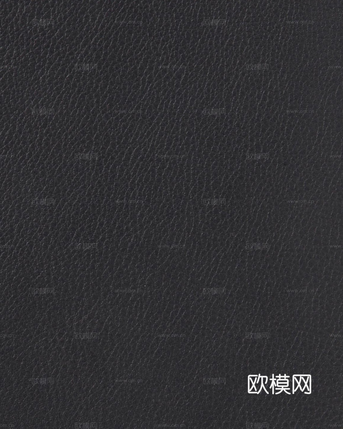 黑色粗纹皮革