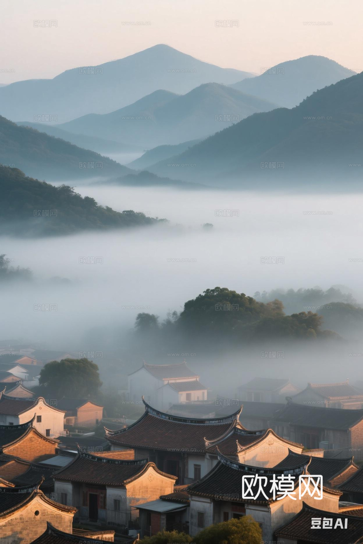 岭南客家潮汕乡村山区壁纸