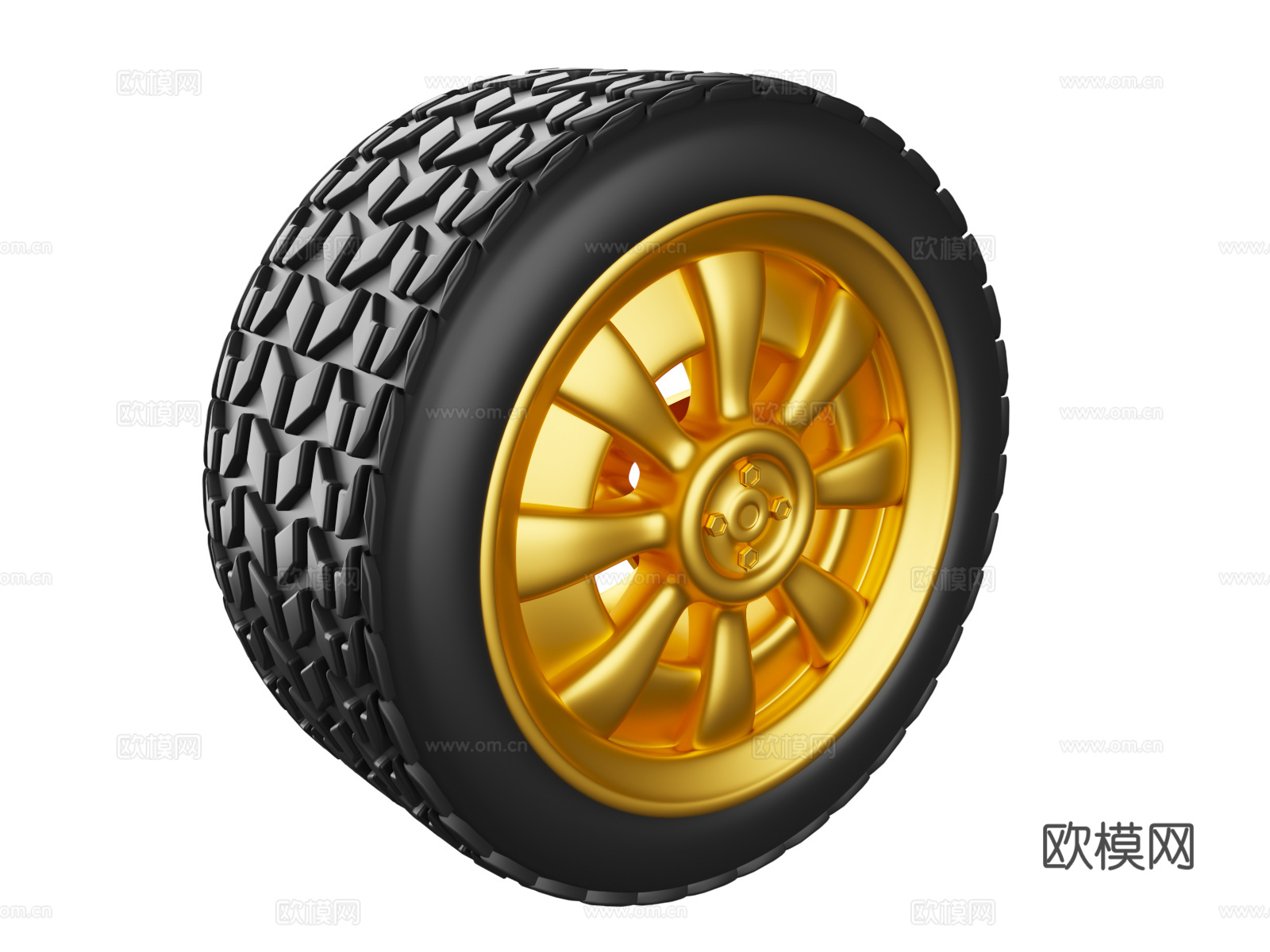 车轮 Wheel 卡通维修 轮胎刹车盘齿轮3d模型