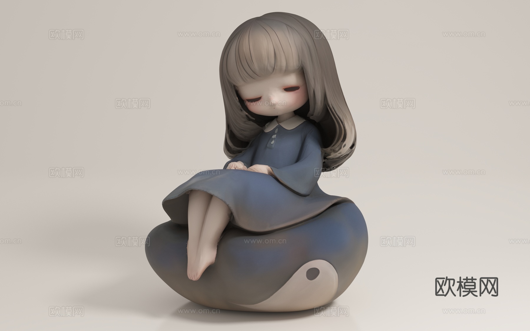 少女 女人 女孩 孩子 人物 创意摆件 艺术品 装饰 美陈3d模型