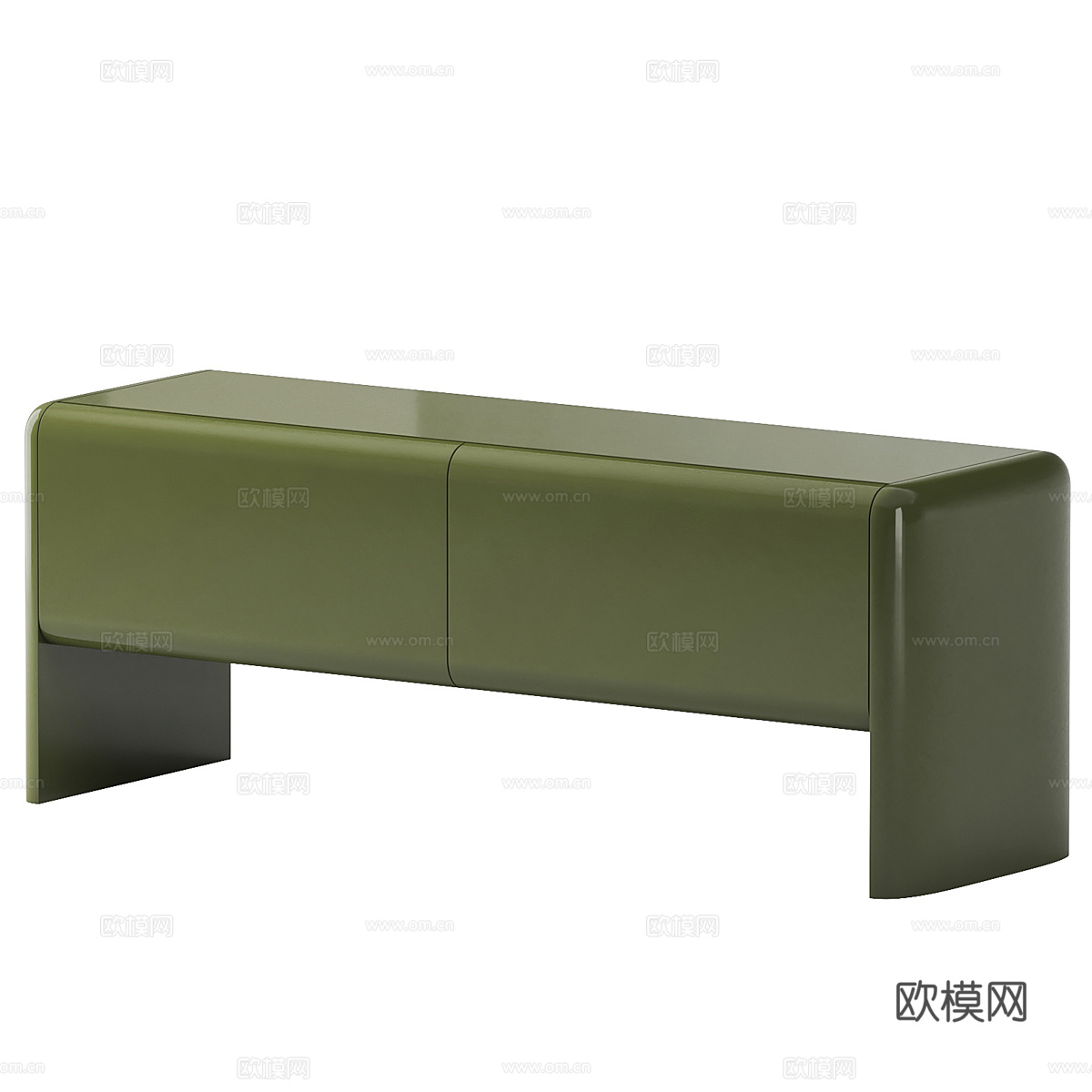 现代意式长凳 换鞋凳 条凳3d模型