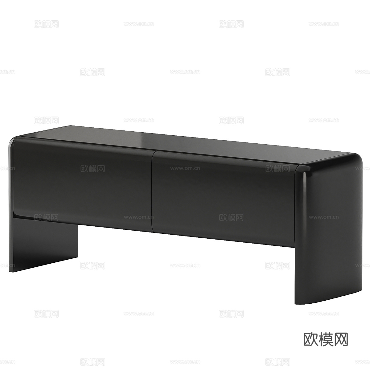 现代意式长凳 换鞋凳 条凳3d模型