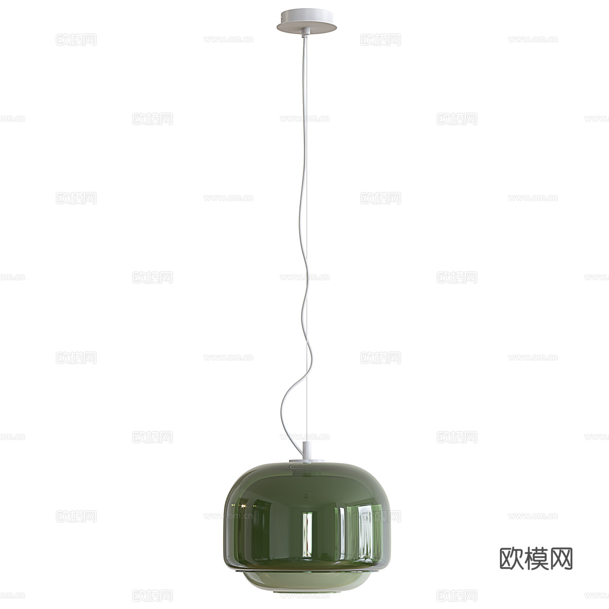 现代意式极简装饰吊线灯3d模型