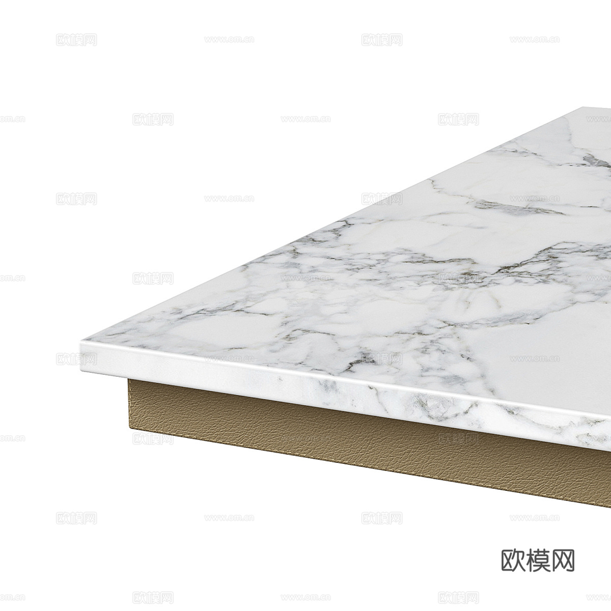 现代轻奢极简大理石餐桌3d模型