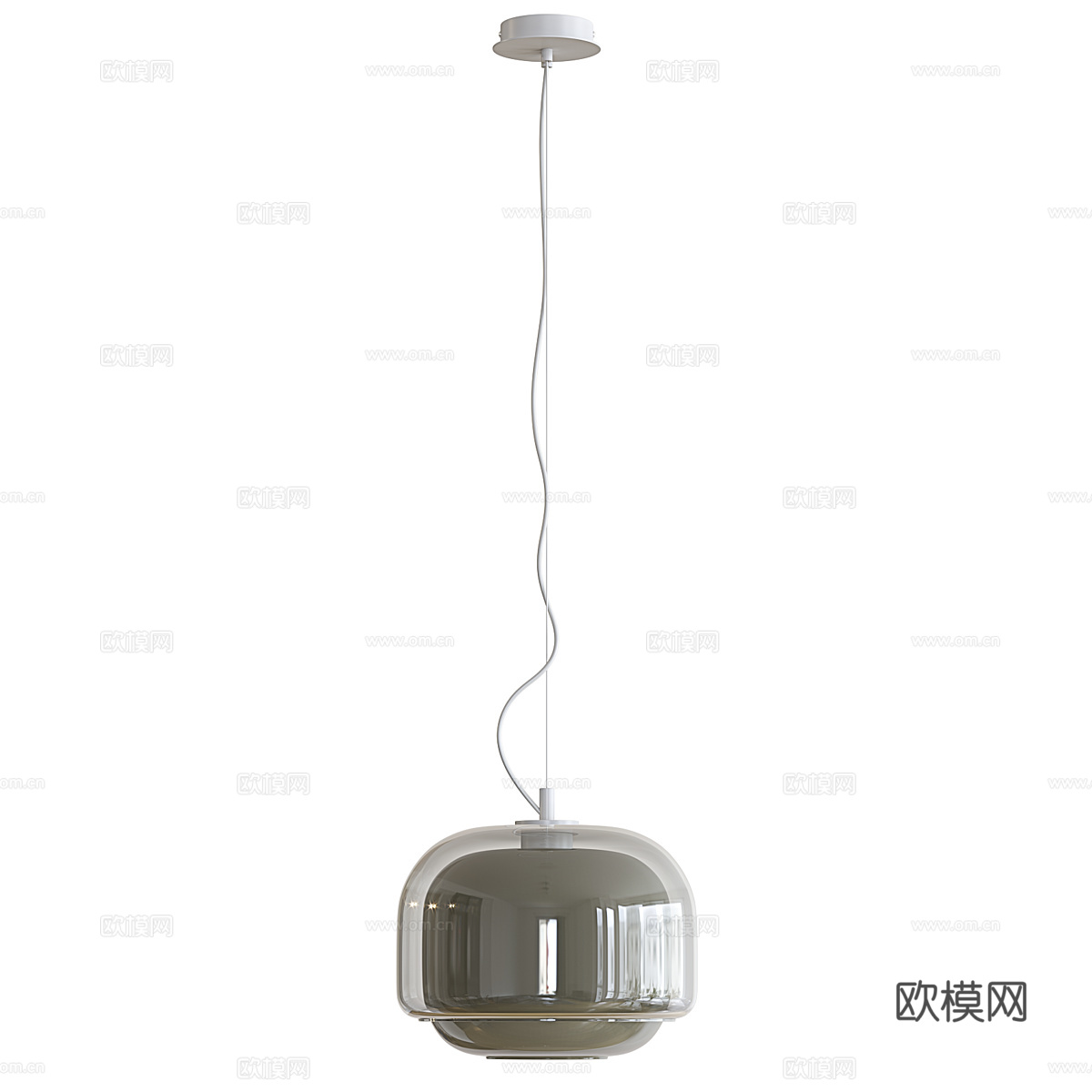 现代意式极简装饰吊线灯3d模型