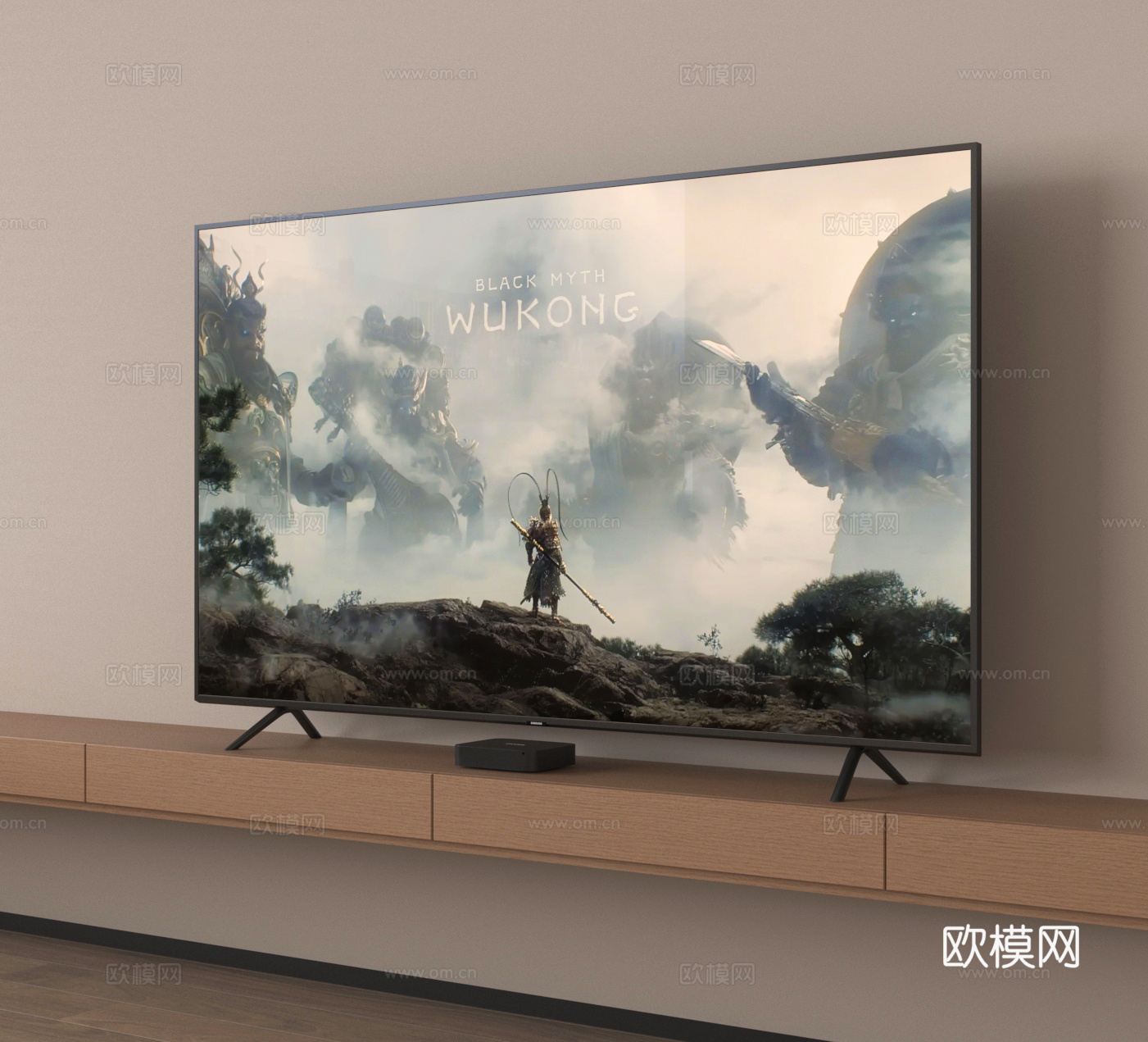 电视机 电视机柜su模型