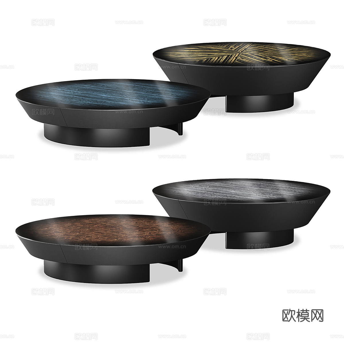 现代意式轻奢茶几3d模型