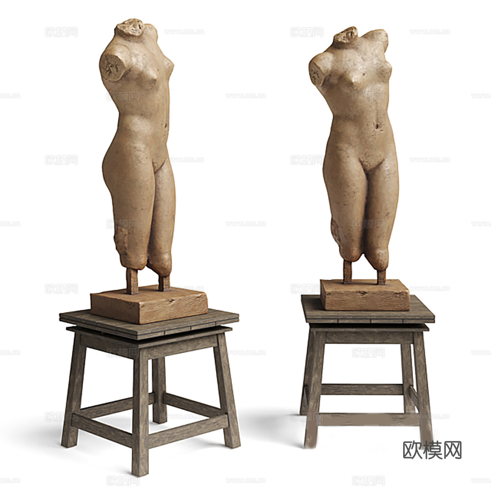 雕塑 人物雕塑 石膏像3d模型