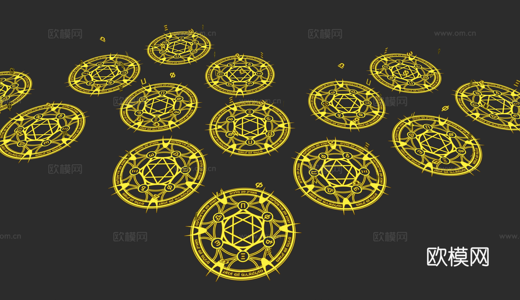 现代魔法阵法 游戏传送阵 魔术魔法阵法 游戏动漫传送阵 游戏su模型