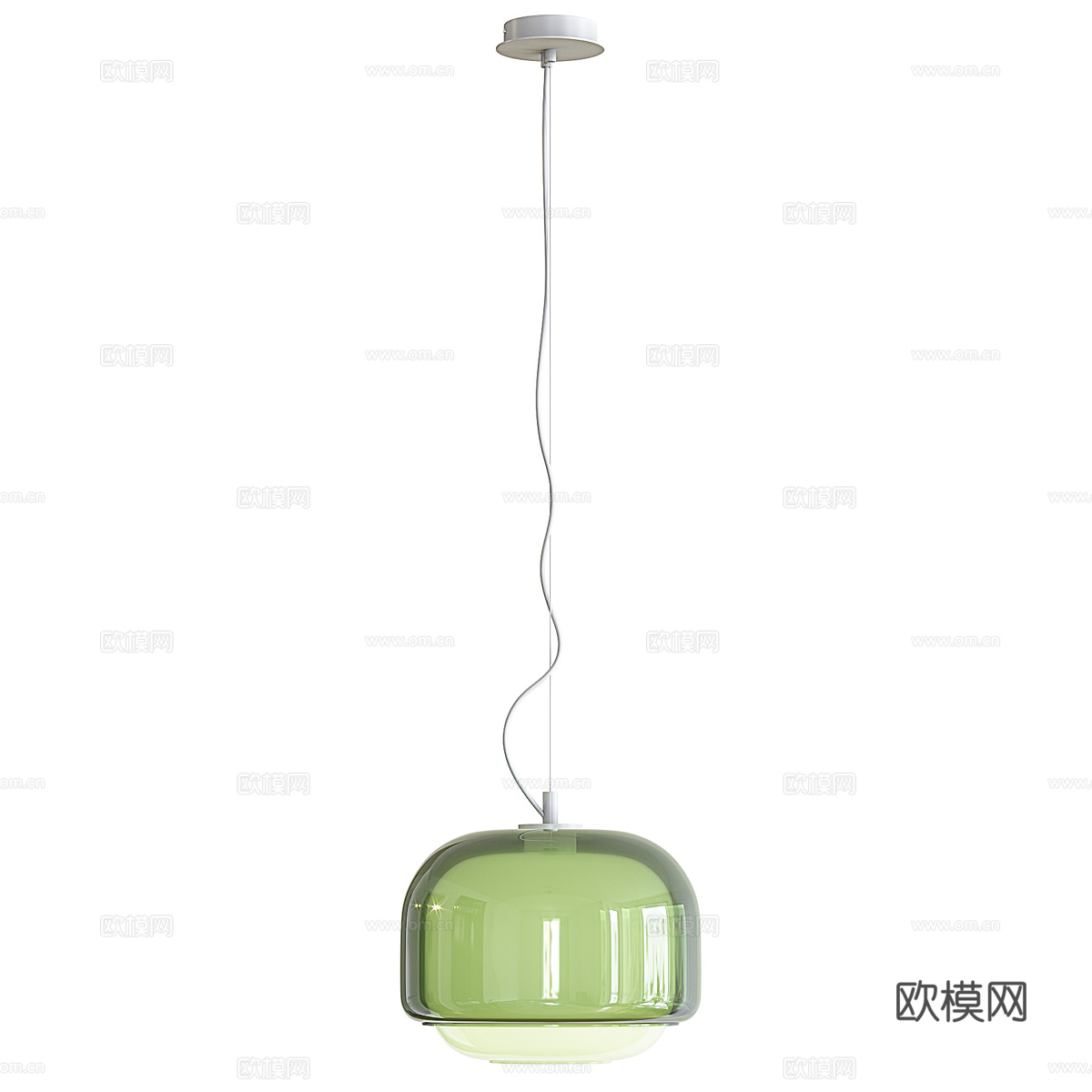 现代意式极简装饰吊线灯3d模型