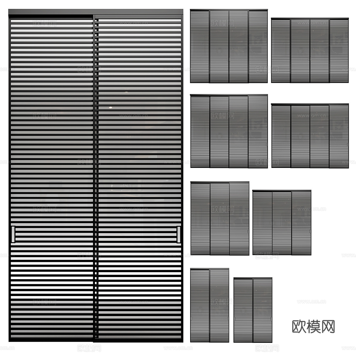 Volhovec 铝制隔断格式3d模型