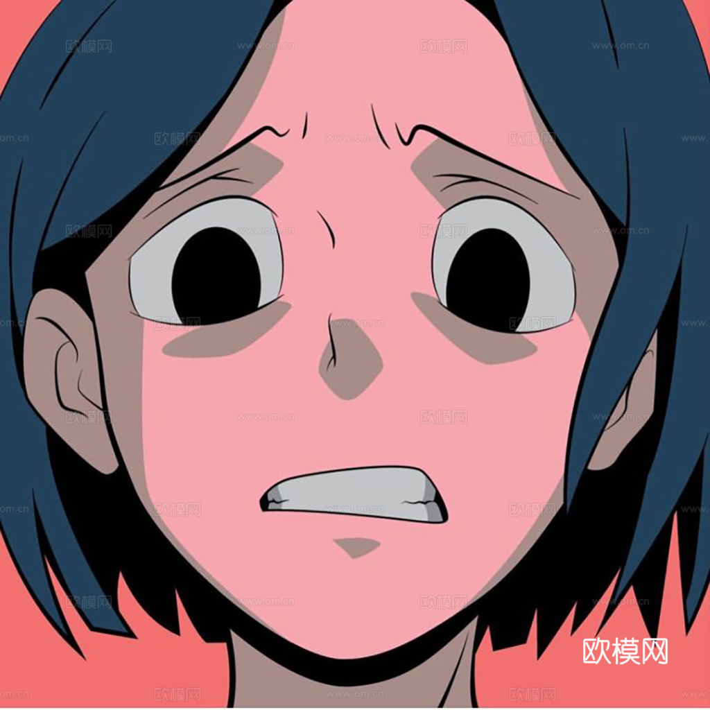 现代简约装饰画 卡通动漫人物头像下载（渲染图1）