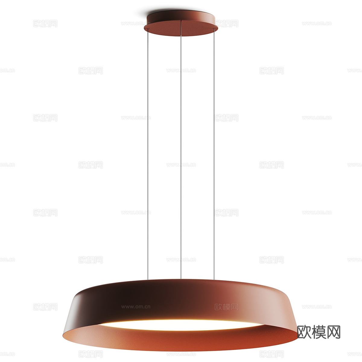 现代意式极简圆盘装饰吊灯3d模型