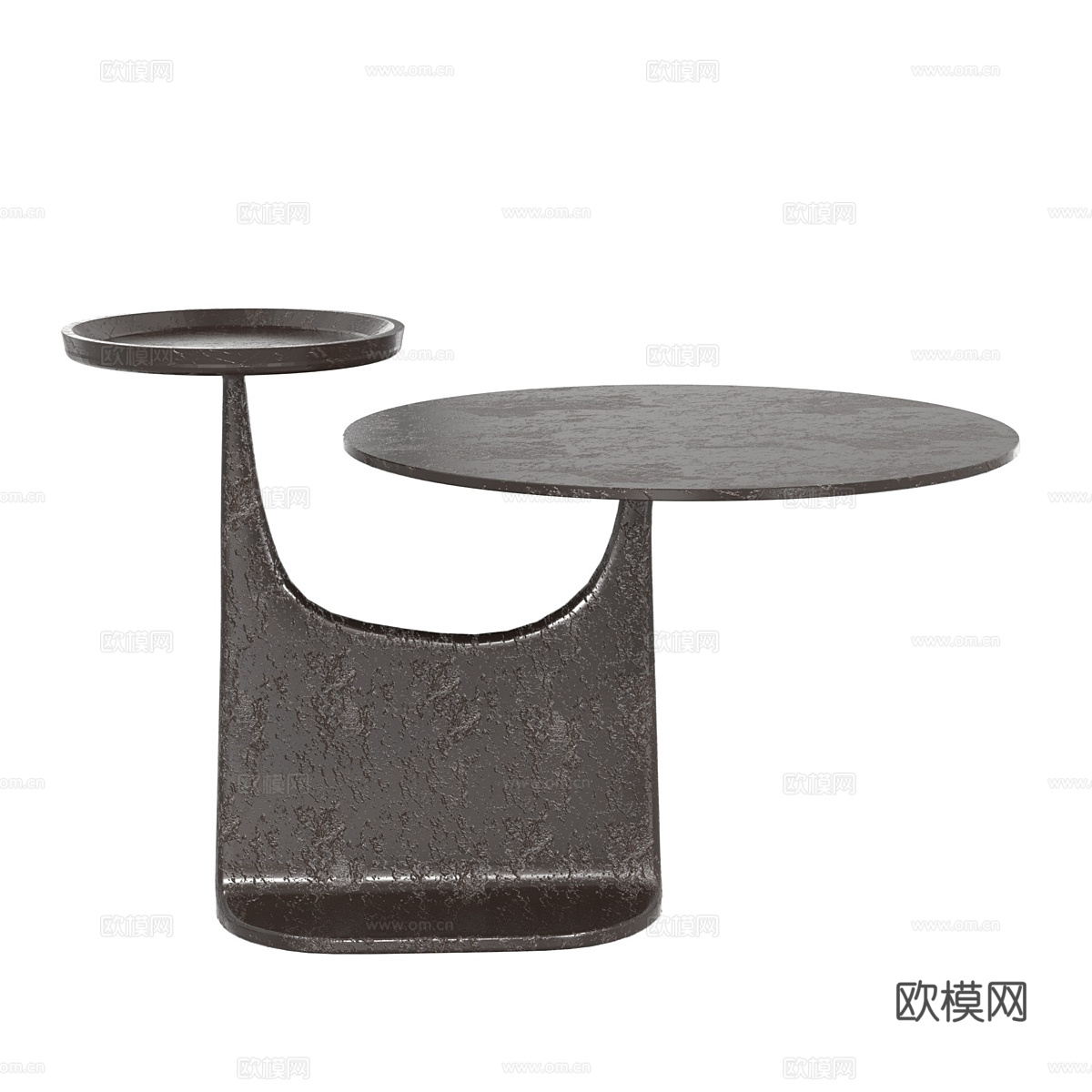 现代工业风金属茶几3d模型