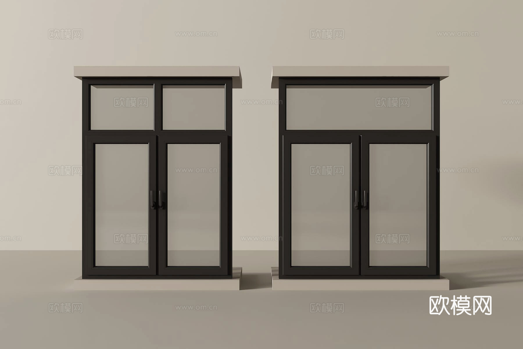 现代窗户3d模型