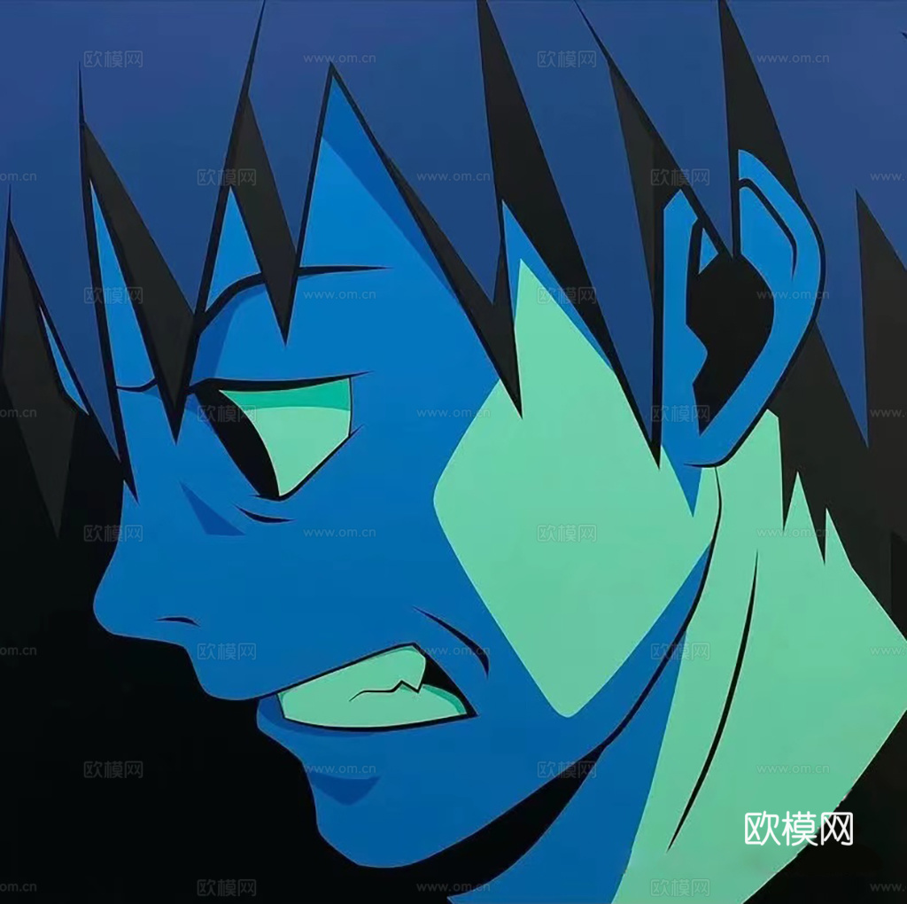 现代简约装饰画 卡通动漫人物头像下载（渲染图6）