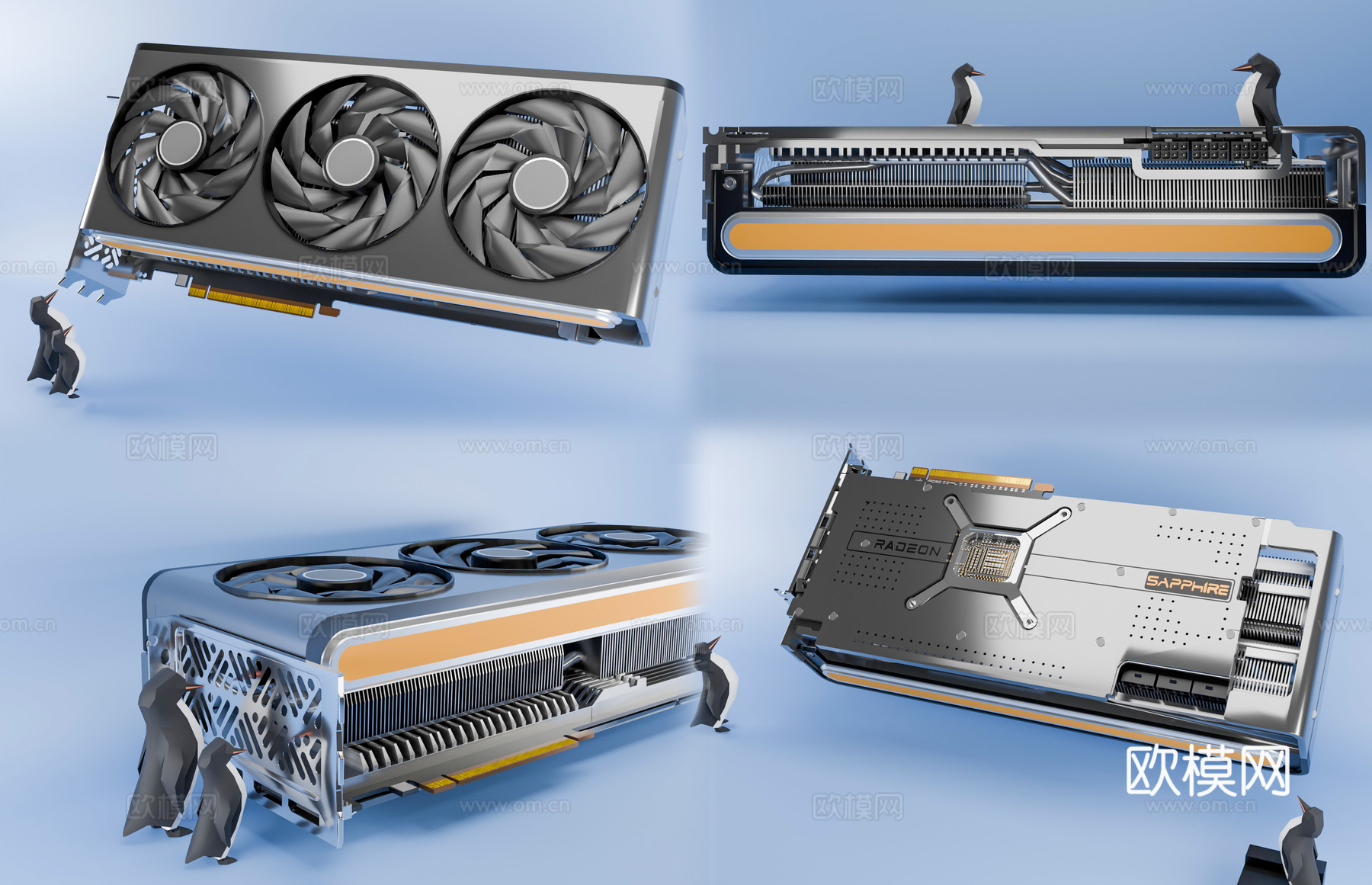 现代AMD显卡 RX7900 AMDXTX 英伟达显卡 RTsu模型