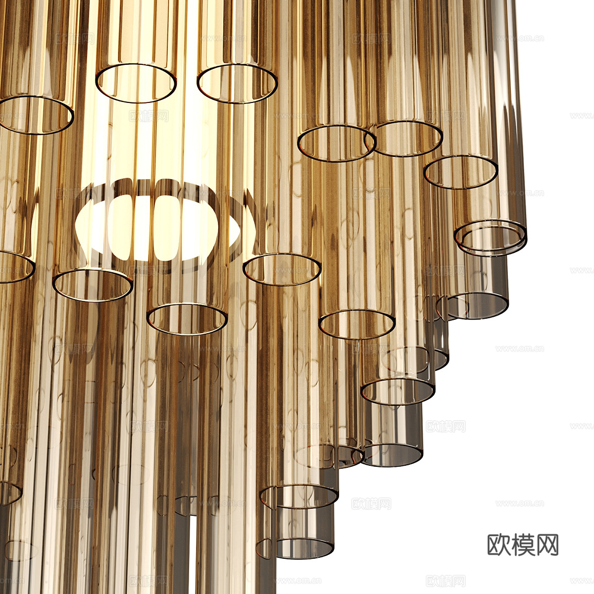 现代轻奢装饰吊灯3d模型