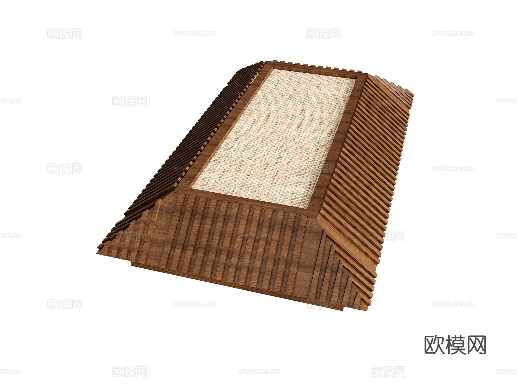 屋顶中式顶构件su模型