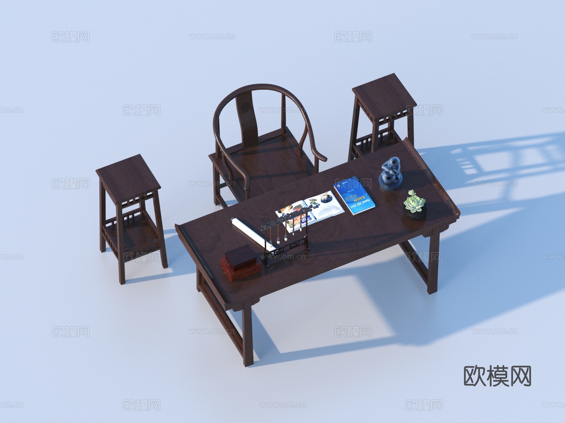 茶桌椅 茶台3d模型