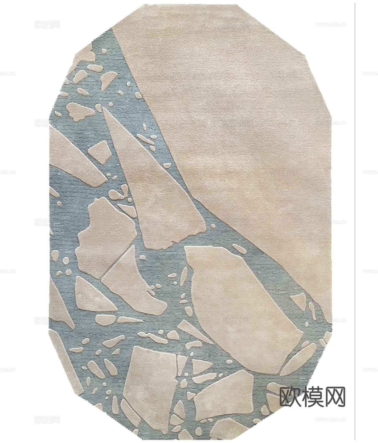 现代风异形地毯 艺术地毯