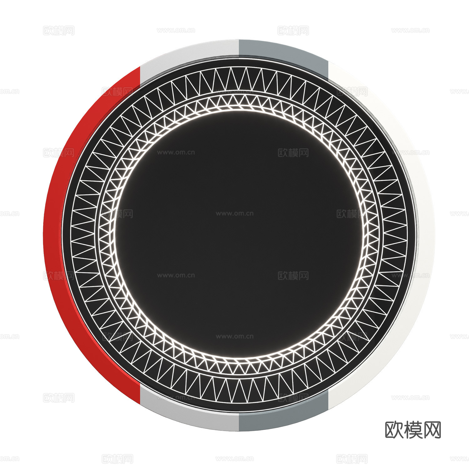 现代意式装饰镜3d模型