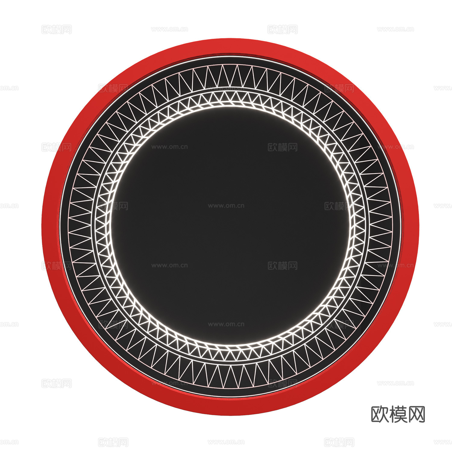 现代意式装饰镜3d模型