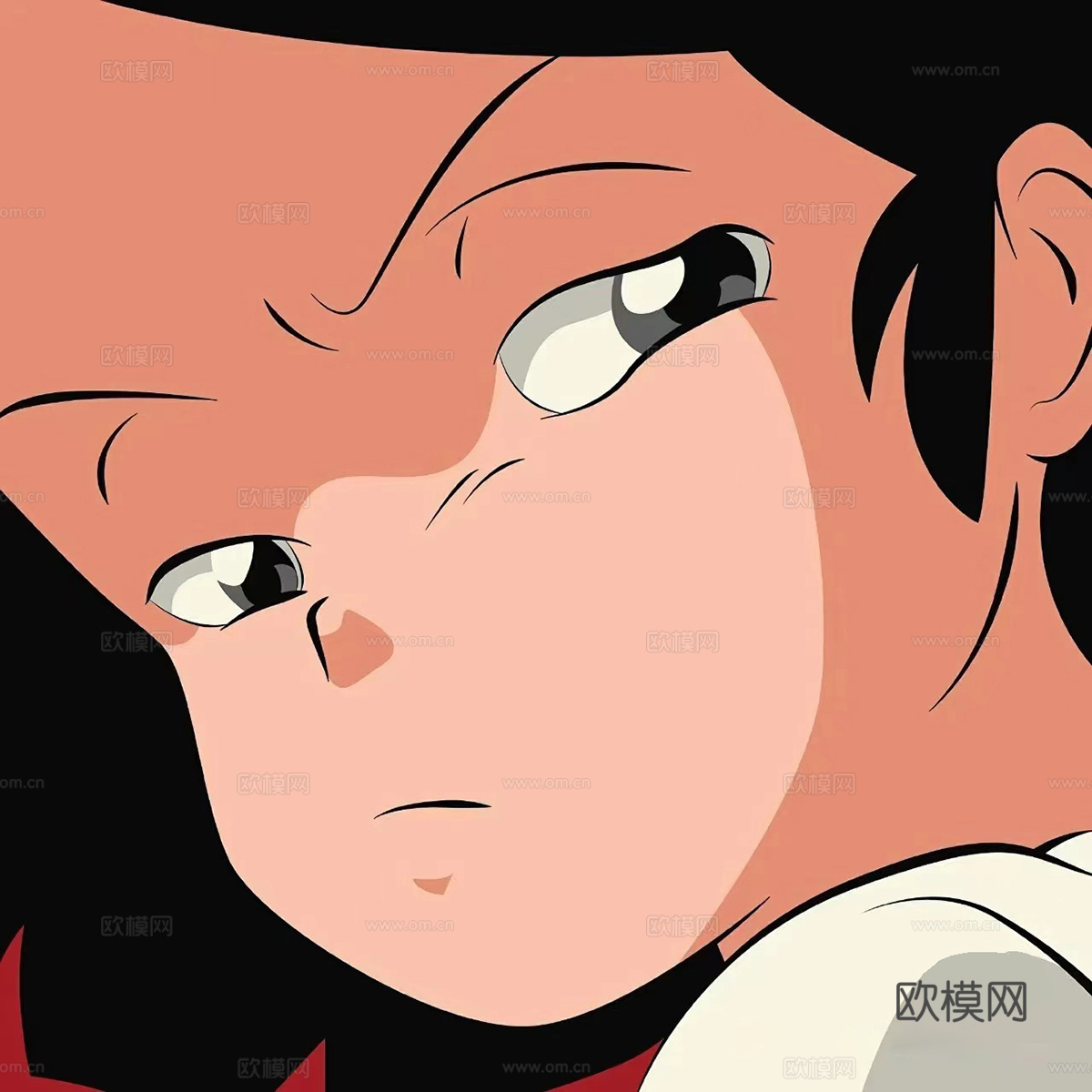 现代简约装饰画 卡通动漫人物头像下载（渲染图5）