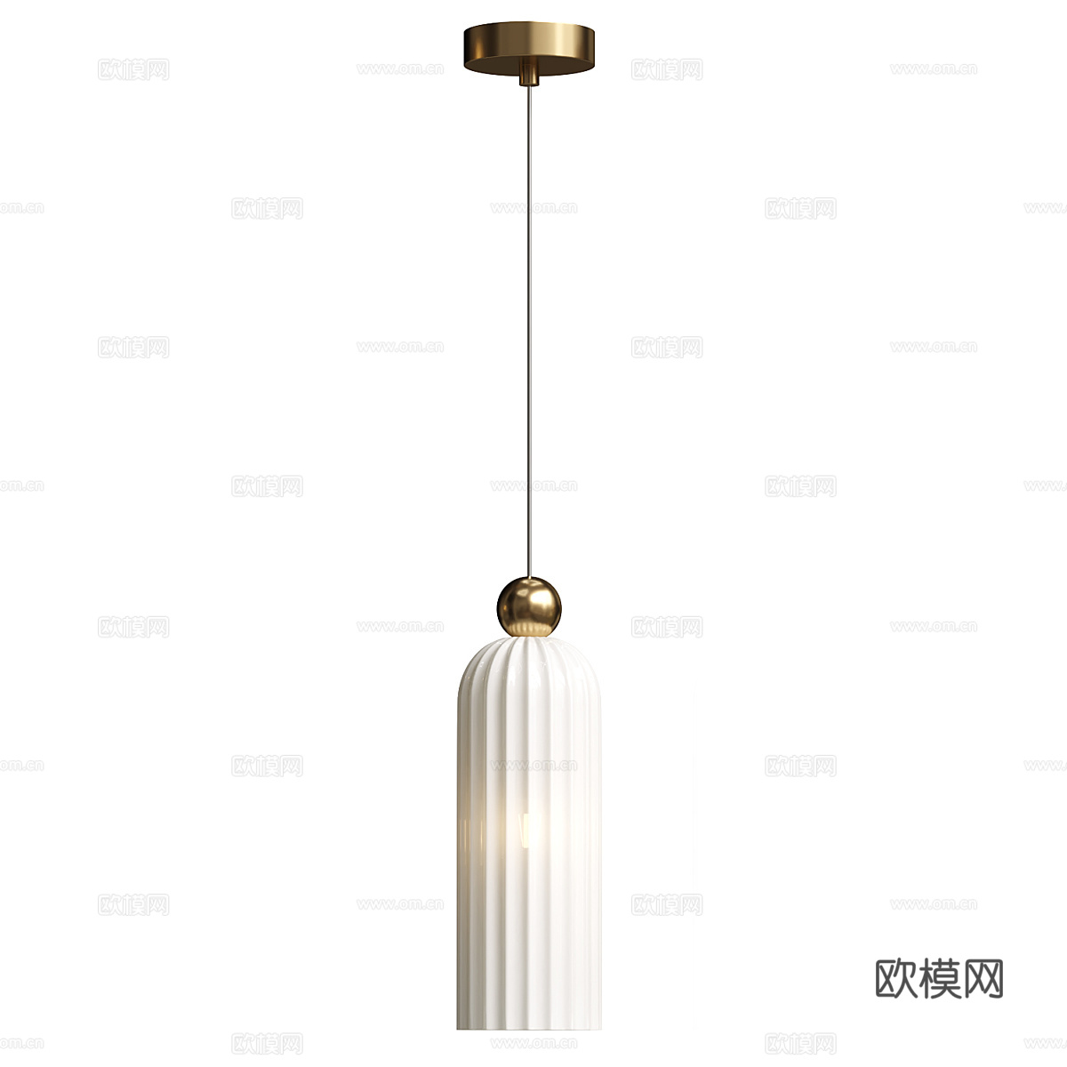 现代轻奢极简  Antic 吊灯3d模型